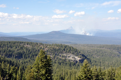 Fire near Crater Lake